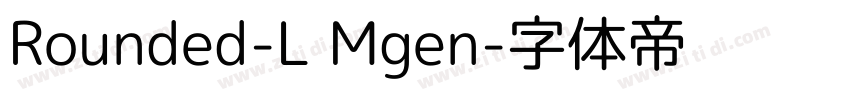 Rounded-L Mgen字体转换